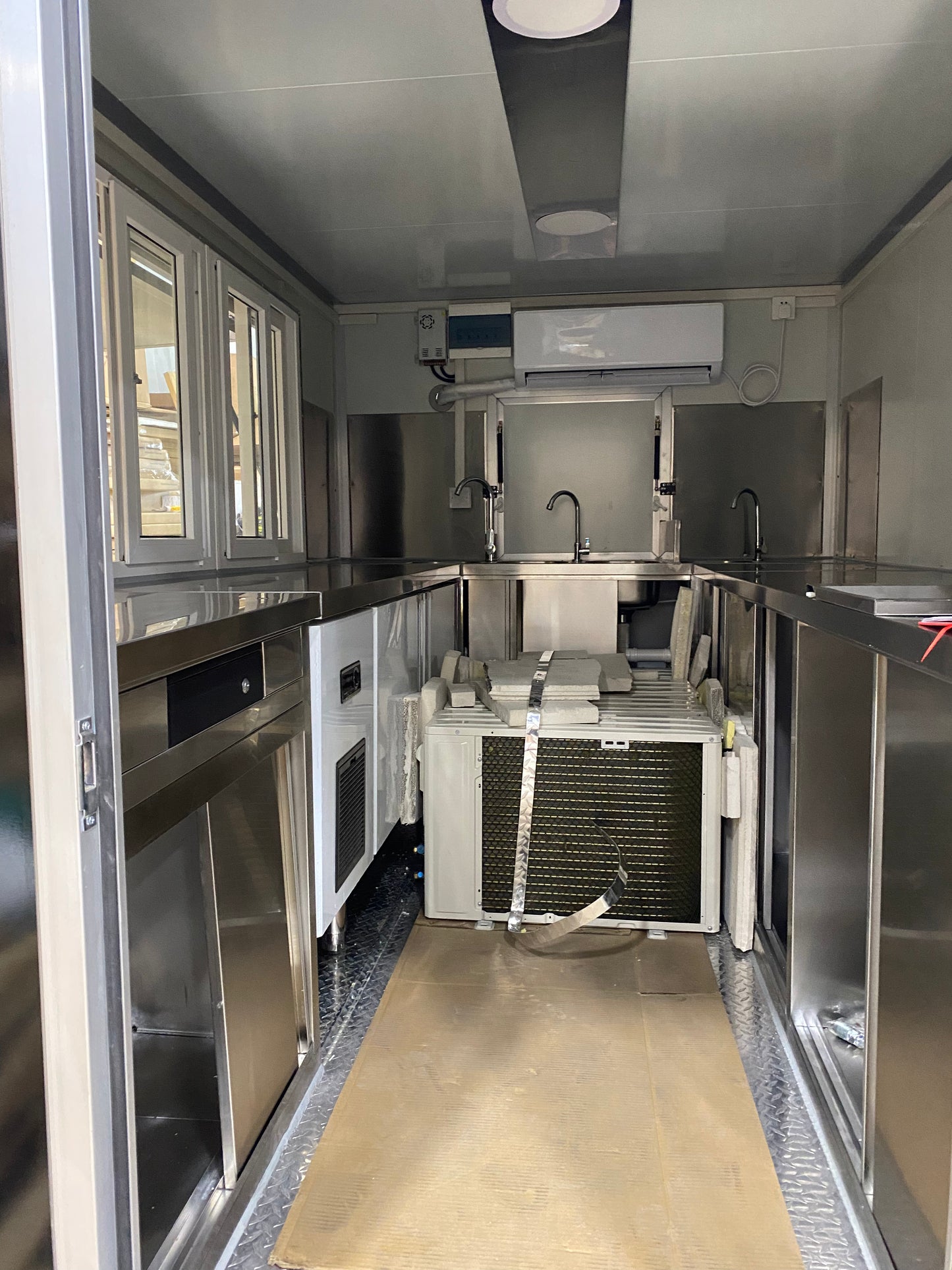 2024 7x11 Black Food/Drink Concession Trailer, In Stock in Austin, TX