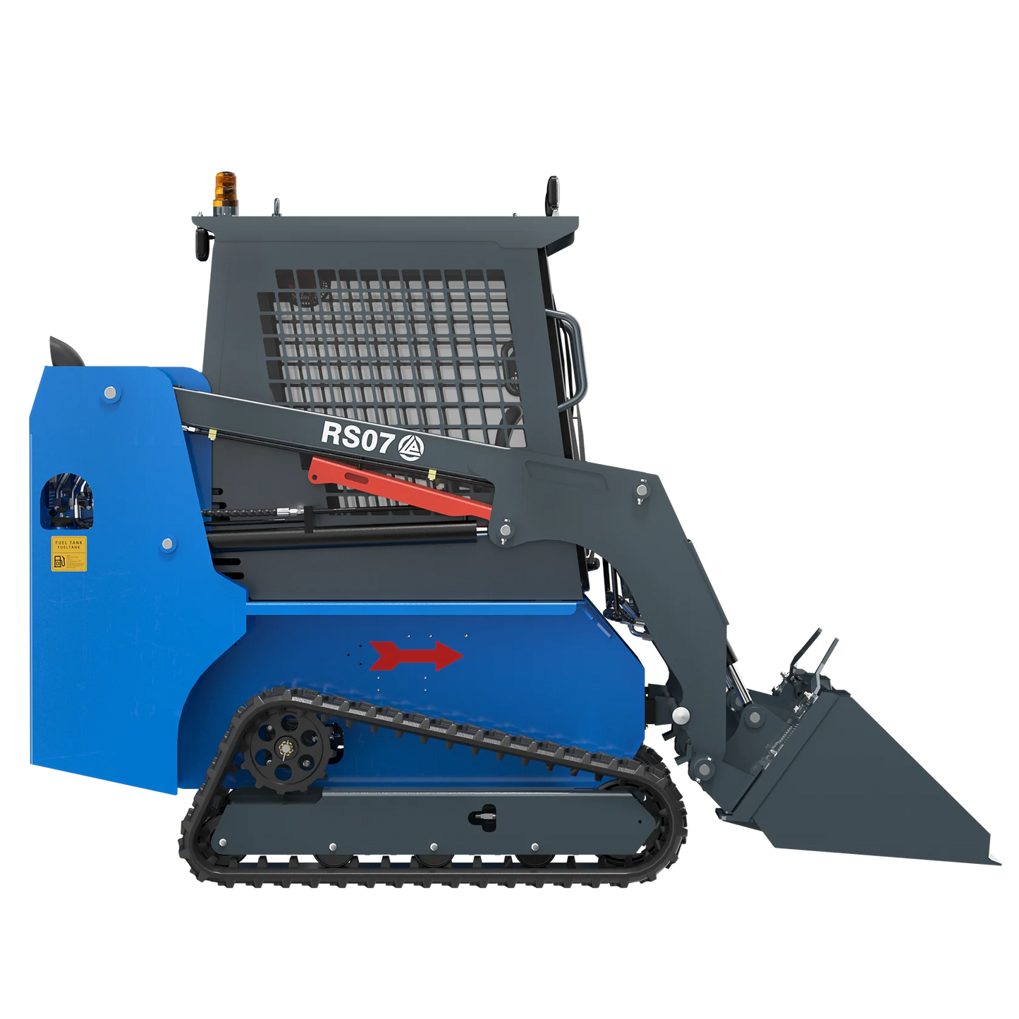 RS07 Rippa Skid Steer with Kubota Engine, Pilot Tracks, Closed Pump