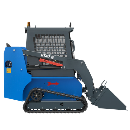 RS07 Rippa Skid Steer with Kubota Engine, Pilot Tracks, Closed Pump