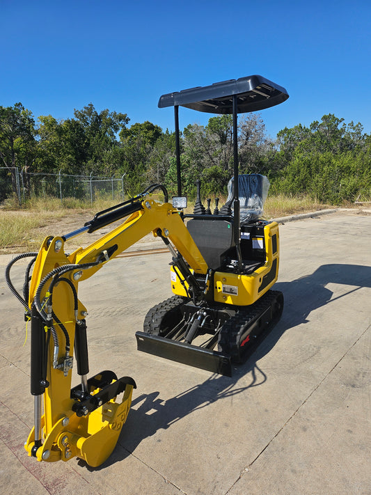 2025 1 TON, Mini Excavator w/ Canopy, Kubota Diesel, Bucket/Hydraulic Thumb