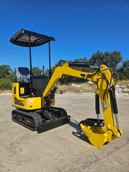 2025 1 TON, Mini Excavator w/ Canopy, Kubota Diesel, Bucket/Hydraulic Thumb