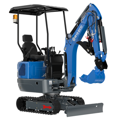 Rippa R10 Excavator Side Control B&S Engine, Hydraulic Thumb/Bucket/Telescopic Track/Swing Boom