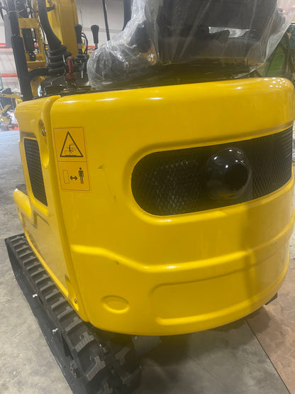 1 TON R319 Mini Excavator w/ Canopy:B&S XR210 EPA Gas Bucket/Hydraulic Thumb