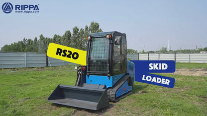 Rippa RS20 Skid Steer with Kubota Engine, Pilot Tracks
