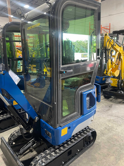 1.3 TON w/ Cab Mini Excavator with Kubota Diesel D902 Engine