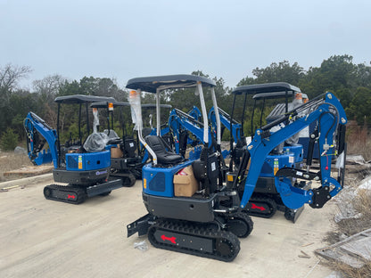 Rippa R10 Excavator Front Control B&S Engine, Hydraulic Thumb/Bucket/Telescopic Track/Swing Boom