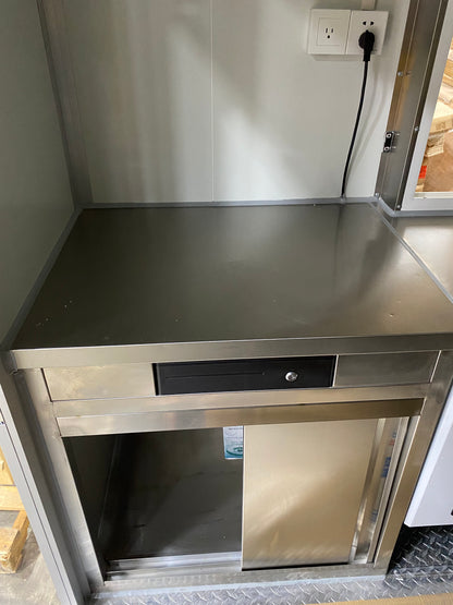 2024 7x11 Black Food/Drink Concession Trailer, In Stock in Austin, TX