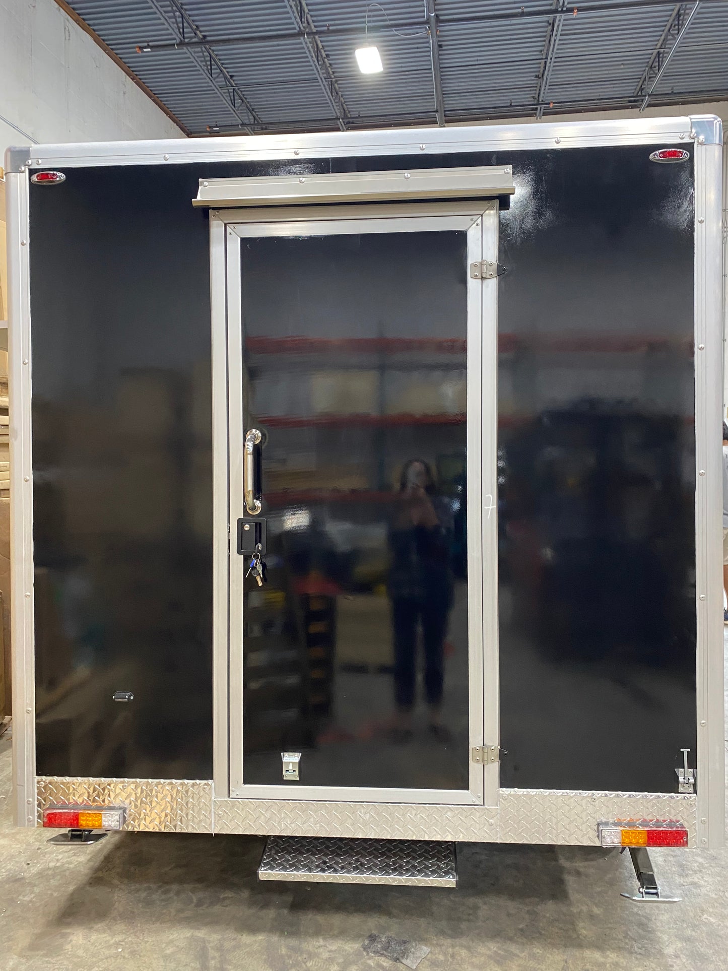 2024 7x11 Black Food/Drink Concession Trailer, In Stock in Austin, TX