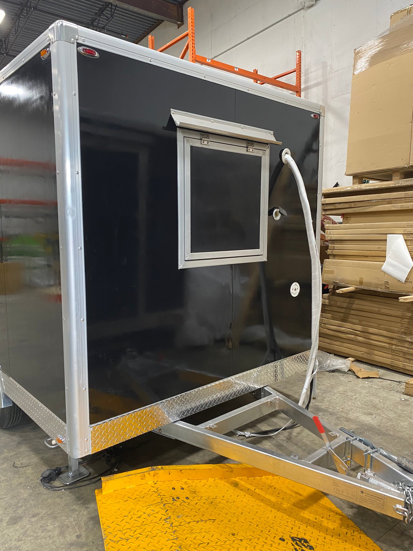 2024 7x11 Black Food/Drink Concession Trailer, In Stock in Austin, TX