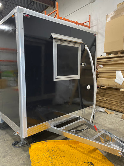 2024 7x11 Black Food/Drink Concession Trailer, In Stock in Austin, TX