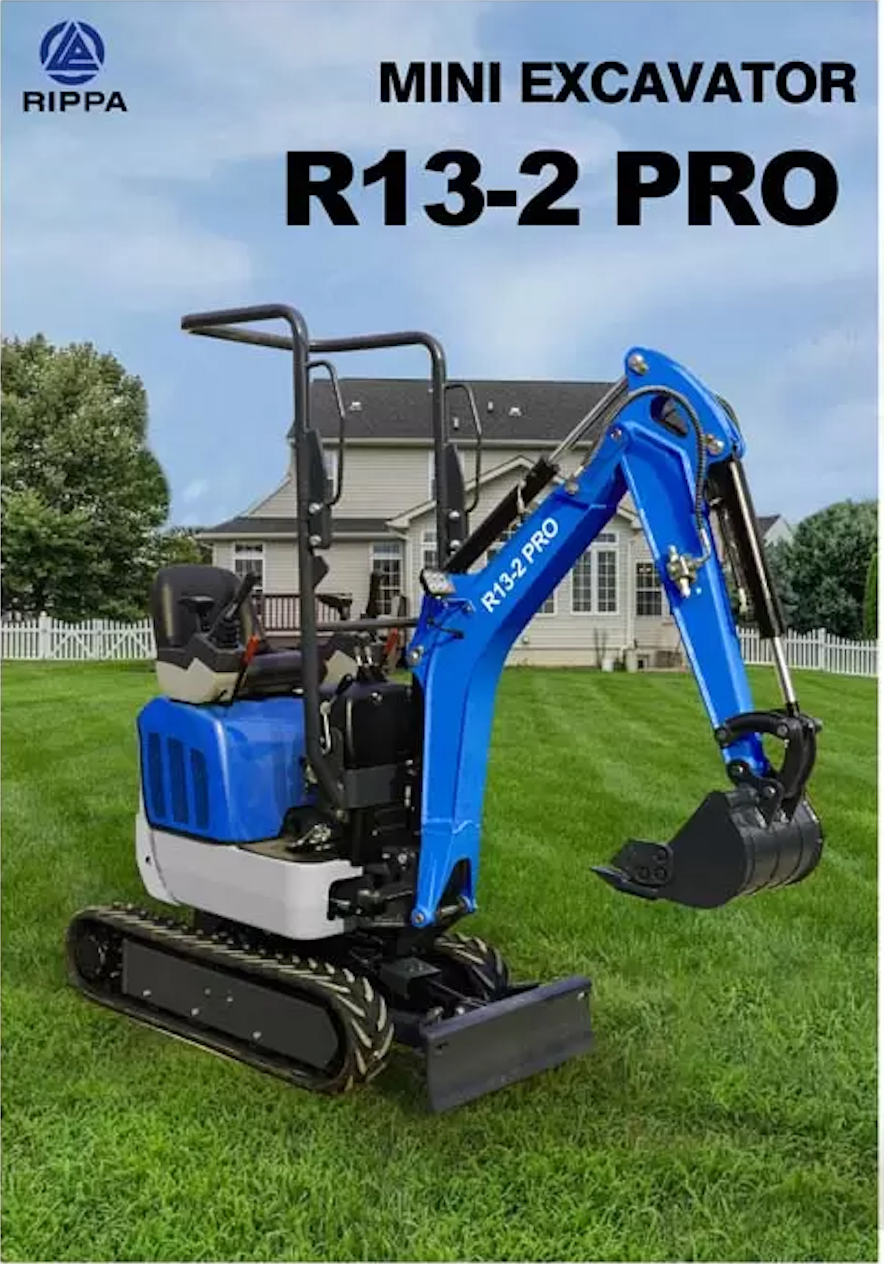 Rippa R13-2 Pro With Expansion Tracks and Swing Boom, Kubota Engine